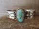 Navajo Indian Nickel Silver Turquoise Bracelet by Jackie Cleveland