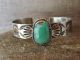 Navajo Indian Nickel Silver Turquoise Bracelet by Jackie Cleveland