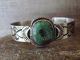 Navajo Indian Nickel Silver Turquoise Bracelet by Jackie Cleveland