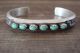 Navajo Indian Jewelry Sterling Silver Turquoise 6 Stone Cuff Bracelet - Cayatineto 