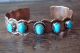 Native American Jewelry Copper Turquoise Bracelet by Bobby Cleveland