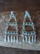 Zuni Indian Jewelry Sterling Silver Turquoise Dangle Earrings!