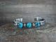 Navajo Indian Sterling Silver Turquoise Bracelet by Bobby Cleveland