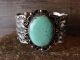 Navajo Indian Nickel Silver Turquoise Bracelet by Jackie Cleveland