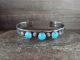 Navajo Indian Sterling Silver Turquoise Bracelet by Bobby Cleveland