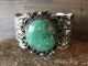 Navajo Indian Nickel Silver Turquoise Bracelet by Jackie Cleveland