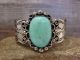 Navajo Indian Nickel Silver & Turquoise Bracelet by Cleveland