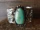 Navajo Indian Nickel Silver Turquoise Bracelet by Jackie Cleveland