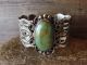 Navajo Indian Nickel Silver Turquoise Bracelet by Jackie Cleveland