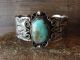 Navajo Indian Nickel Silver Turquoise Bracelet by Jackie Cleveland