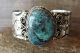 Navajo Indian Nickel Silver Turquoise Bracelet by Jackie Cleveland!