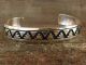 Navajo Indian Sterling Silver Bracelet Signed by T & R Singer