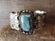 Navajo Indian Nickel Silver Turquoise Bracelet by Jackie Cleveland