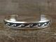 Navajo Indian Sterling Silver Bracelet Signed by T & R Singer