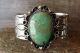 Navajo Indian Nickel Silver Turquoise Bracelet by Jackie Cleveland!