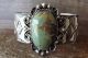 Navajo Indian Nickel Silver Turquoise Bracelet by Jackie Cleveland!