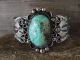 Navajo Indian Nickel Silver Turquoise Bracelet by Jackie Cleveland