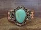 Navajo Indian Copper & Turquoise Cuff Bracelet by Cleveland