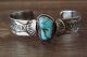 Navajo Indian Nickel Silver Turquoise Bracelet by Jackie Cleveland!