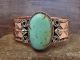 Navajo Indian Copper & Turquoise Cuff Bracelet by Cleveland