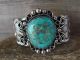 Navajo Indian Nickel Silver Turquoise Bracelet by Jackie Cleveland