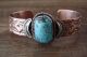 Navajo Indian Copper Turquoise Bracelet by Jackie Cleveland!