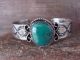 Navajo Indian Nickel Silver Turquoise Bracelet by Jackie Cleveland