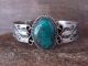 Navajo Indian Nickel Silver Turquoise Bracelet by Jackie Cleveland