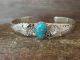 Navajo Indian Sterling Silver Floral Turquoise Bracelet by Belin