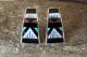 Zuni Sterling Silver Jet Multistone Inlay Post Earrings! 