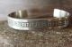 Native American Jewelry Stamped Sterling Silver Bracelet by Morgan!