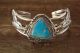 Navajo Indian Turquoise Sterling Silver Cuff Bracelet - Platero