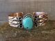 Navajo Indian Copper & Turquoise Bracelet by Jackie Cleveland