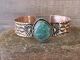 Navajo Indian Copper & Turquoise Bracelet by Jackie Cleveland