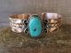 Navajo Indian Copper & Turquoise Bracelet by Jackie Cleveland