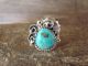 Navajo Indian Sterling Silver Turquoise Ring by Begay - Size 7