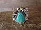 Navajo Indian Sterling Silver Turquoise Ring by Begay - Size 9