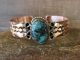 Navajo Indian Copper & Turquoise Bracelet by Jackie Cleveland