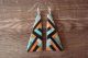 Santo Domingo Multi-Stone Inlay Dangle Earrings by Chaslyn Crespin