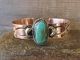 Navajo Indian Copper & Turquoise Bracelet by Jackie Cleveland