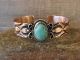 Navajo Indian Copper & Turquoise Bracelet by Jackie Cleveland