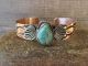 Navajo Indian Copper & Turquoise Bracelet by Jackie Cleveland