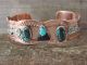 Native American Jewelry Copper Turquoise Bracelet by Bobby Cleveland