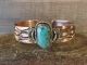 Navajo Indian Copper & Turquoise Bracelet by Jackie Cleveland