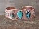 Native American Jewelry Copper Turquoise Bracelet by Bobby Cleveland