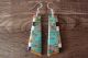 Santo Domingo Multi-Stone Inlay Dangle Earrings by Torevia Crespin