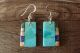 Santo Domingo Multi-Stone Inlay Dangle Earrings by Mary Tafoya