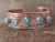 Native American Jewelry Copper Turquoise Bracelet by Bobby Cleveland