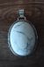 Navajo Indian Jewelry Sterling Silver White Howlite Pendant!  Begaye