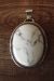 Navajo Indian Jewelry Sterling Silver White Howlite Pendant!  Begaye